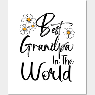 Best Grandpa In the World Happy Father's Day Posters and Art